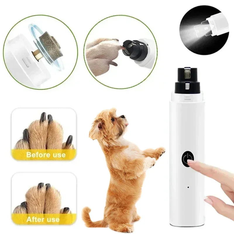 Quiet Pet Nail Grinder with LED Light