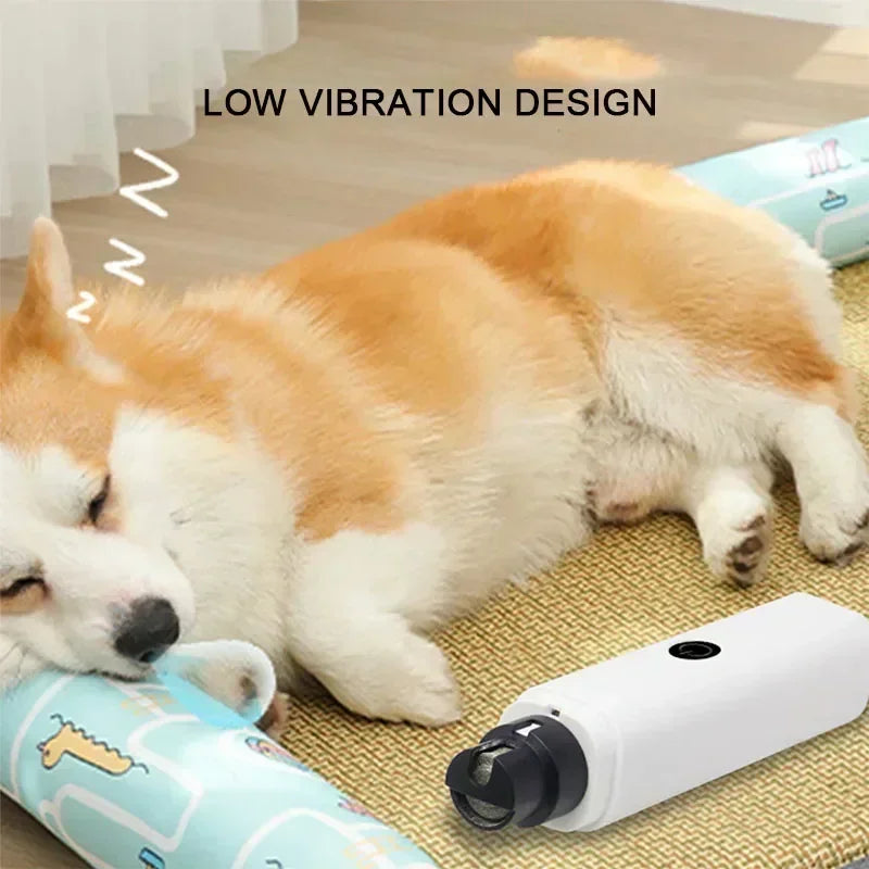Quiet Pet Nail Grinder with LED Light