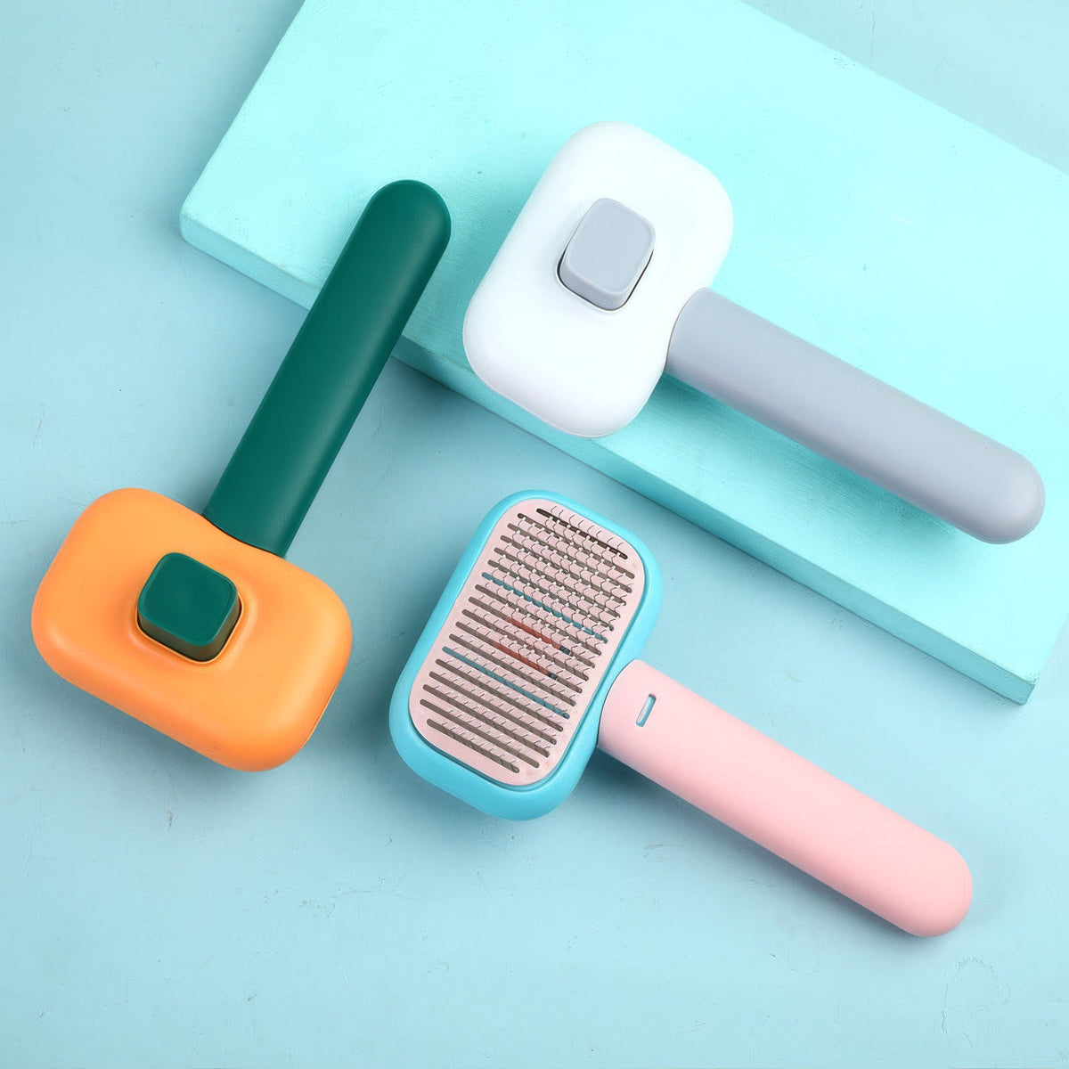Self-Cleaning Pet Brush for Dogs & Cats