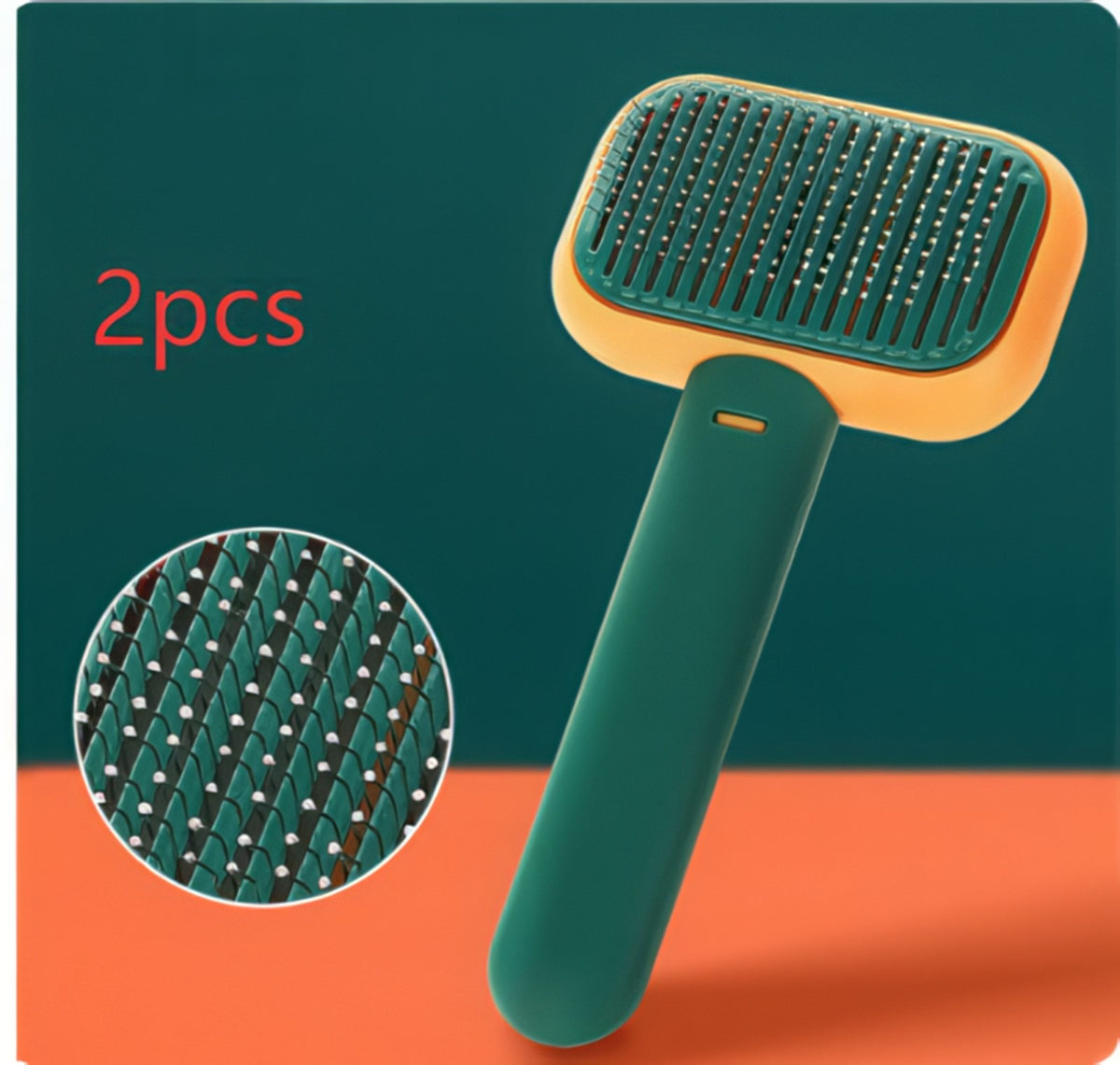 Self-Cleaning Pet Brush for Dogs & Cats