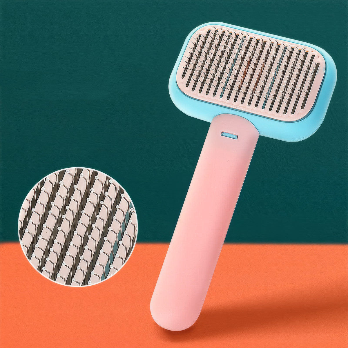 Self-Cleaning Pet Brush for Dogs & Cats
