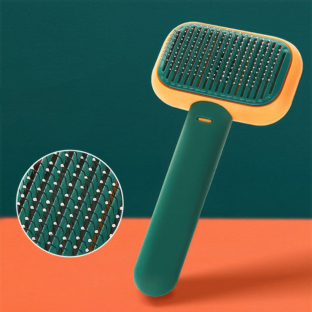 Self-Cleaning Pet Brush for Dogs & Cats