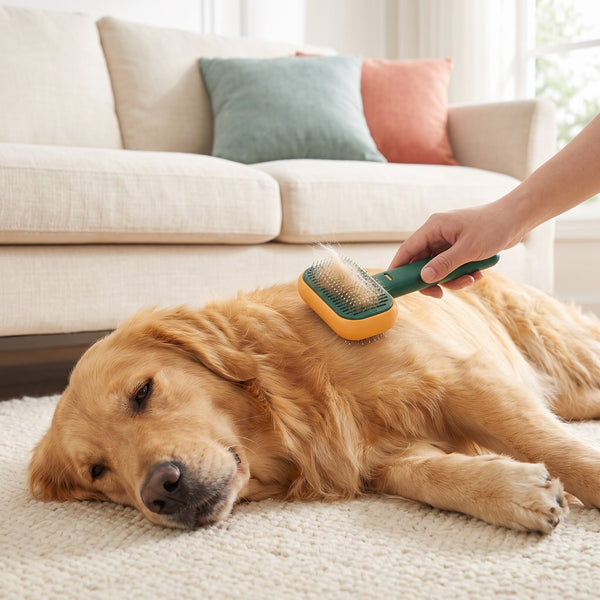 Self-Cleaning Pet Brush for Dogs & Cats